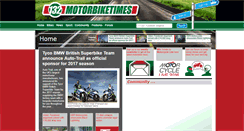 Desktop Screenshot of motorbiketimes.com